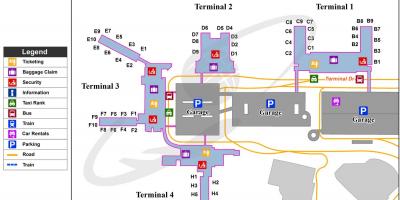 Fort Lauderdale airport parking mapa - Ft Lauderdale airport parking