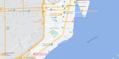 Mapa de Brickell de Miami